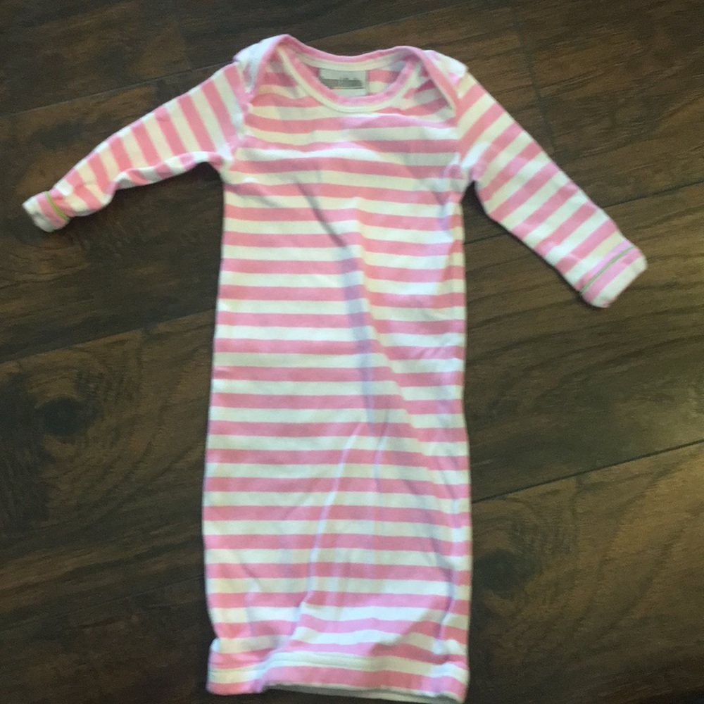 Pink and white stripped sleeper